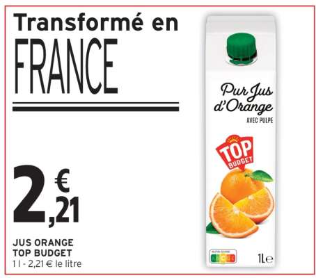 JUS ORANGE TOP BUDGET