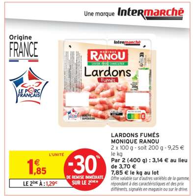 LARDONS FUMÉS MONIQUE RANOU