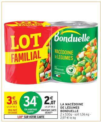 La Macédoine de Légumes "Bonduelle"