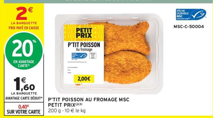 P'TIT POISSON AU FROMAGE MSC PETIT PRIX