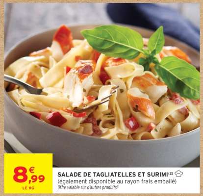 Salade De Tagliatelles Et Surimi