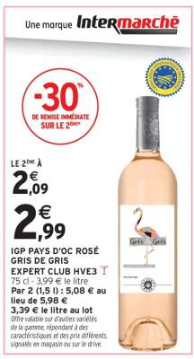 IGP PAYS D'OC ROSÉ GRIS DE GRIS EXPERT CLUB HVE3