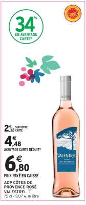 AOP CÔTES DE PROVENCE ROSÉ VALESTREL