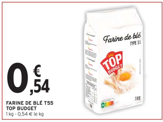 FARINE DE BLÉ T55 TOP BUDGET