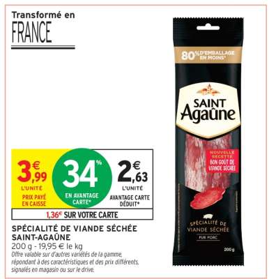 Spécialité de Viande Séchée Saint Agaune