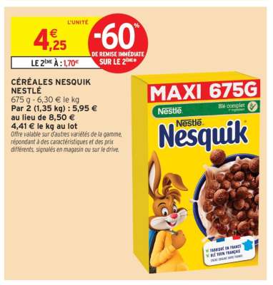 Céréales Nesquik