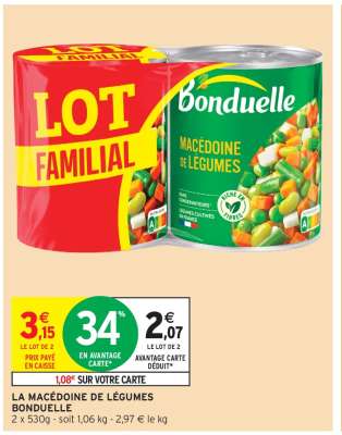 La Macédoine de Légumes "Bonduelle"
