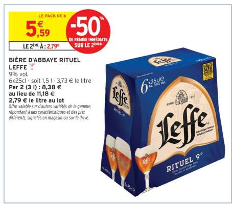 Bière d'Abbaye Rituel Leffe