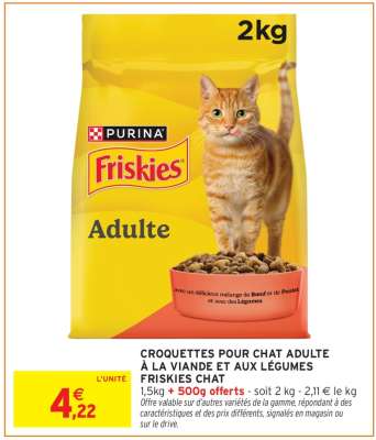 Friskies Croquettes pour Chat Adulte