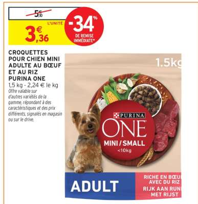 Purina One Mini/Small Adult Dog Food