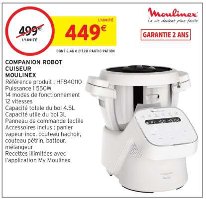 Companion Robot Cuiseur Moulinex