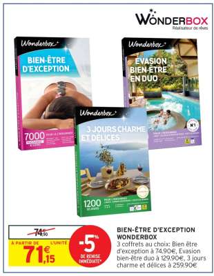 BIEN-ÊTRE D'EXCEPTION WONDERBOX