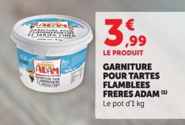 GARNITURE POUR TARTES FLAMBÉES FRÈRES ADAM