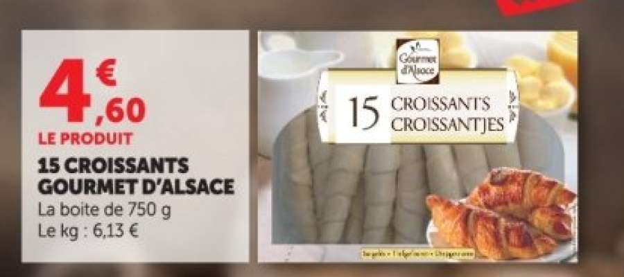15 CROISSANTS GOURMET D'ALSACE