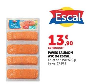 PAVES SAUMON ASC X4 ESCAL