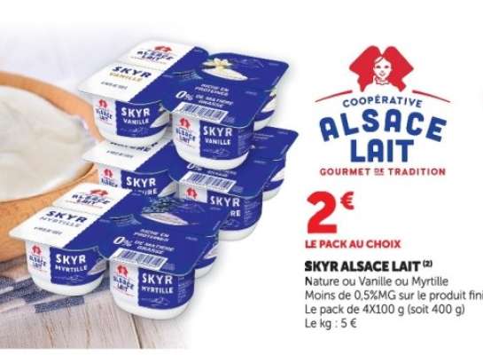 SKYR ALSACE LAIT