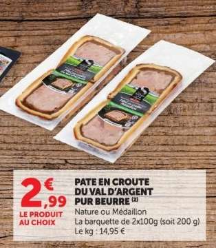 PATE EN CROUTE DU VAL D'ARGENT PUR BEURRE