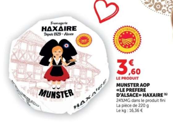 MUNSTER AOP «LE PREFERE D'ALSACE» HAXAIRE