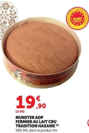 MUNSTER AOP FERMIER AU LAIT CRU TRADITION HAXAIRE