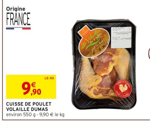 CUISSE DE POULET VOLAILLE DUMAS