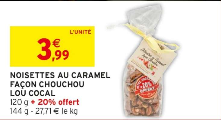 NOISETTES AU CARAMEL FAÇON CHOUCHOU LOU COCAL
