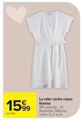 La robe cache-coeur femme