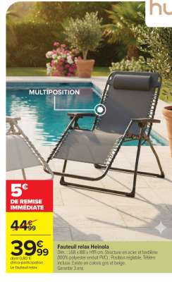 Fauteuil relax Heinola