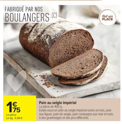 Pain au seigle impérial