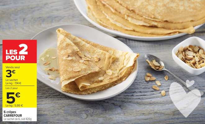6 crêpes CARREFOUR