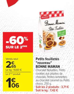 Petits feuilletés "nouveau" BONNE MAMAN