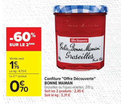 Confiture «Offre Découverte» BONNE MAMAN
