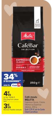 Café moulu MELITTA