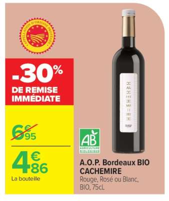 A.O.P. Bordeaux BIO CACHEMIRE