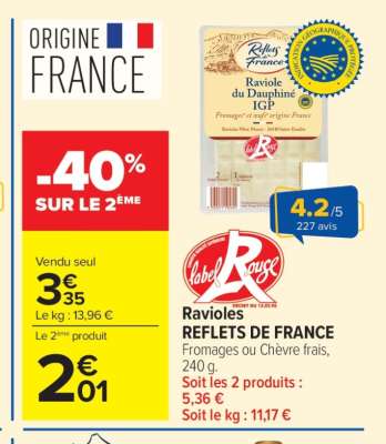 Ravioles REFLETS DE FRANCE