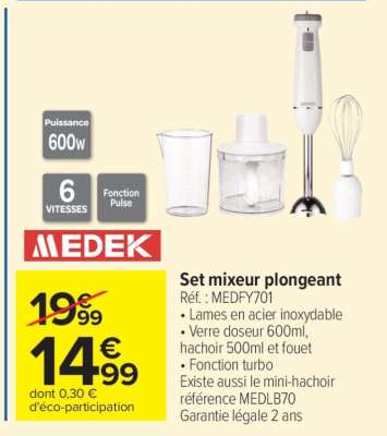 Set mixeur plongeant