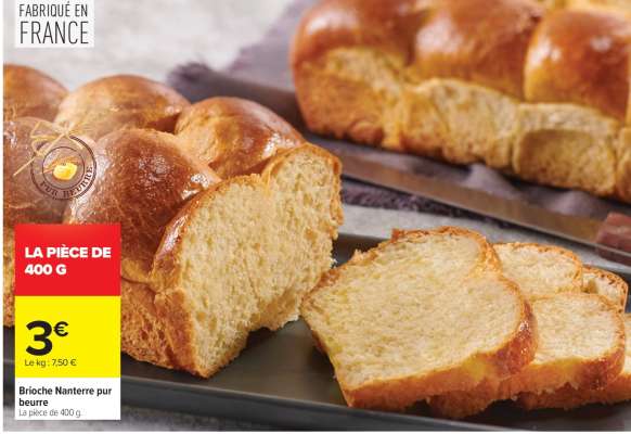 Brioche Nanterre Pur Beurre