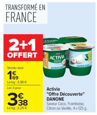Activia "Offre Découverte" DANONE