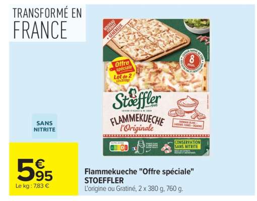 Flammekueche "Offre spéciale" STOEFFLER