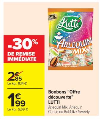 Bonbons "Offre Découverte" LUTTI