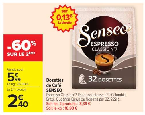 Dosettes De Café Senseo