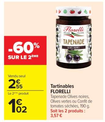 Tartinables Florelli