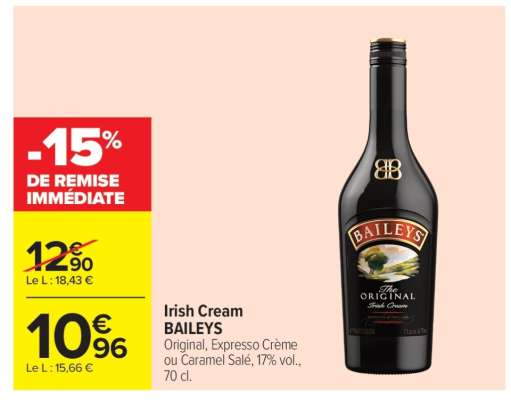 Irish cream BAILEYS