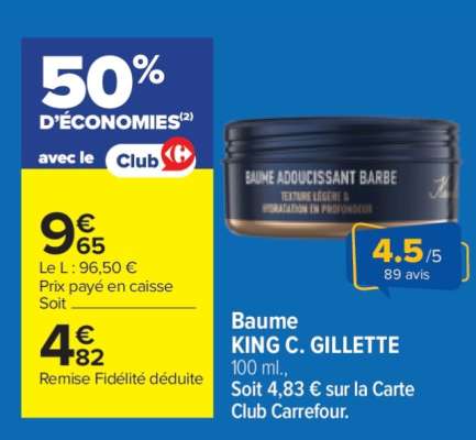 Baume KING C. GILLETTE