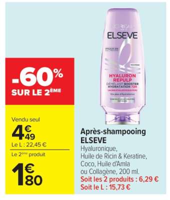 Après-shampooing ELSEVE