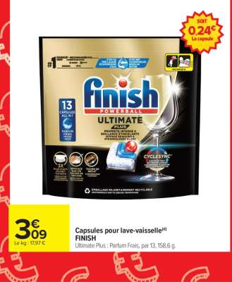 Capsules pour lave-vaisselle FINISH