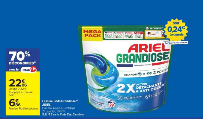 Lessive Pods Grandiose® ARIEL