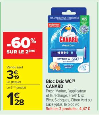 Bloc Dsic WC CANARD