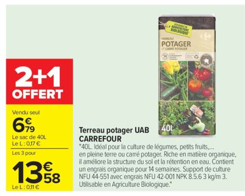 Terreau Potager UAB CARREFOUR