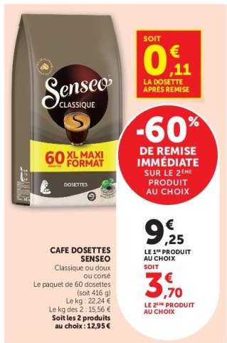 CAFE DOSETTES SENSEO