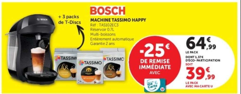 BOSCH MACHINE TASSIMO HAPPY